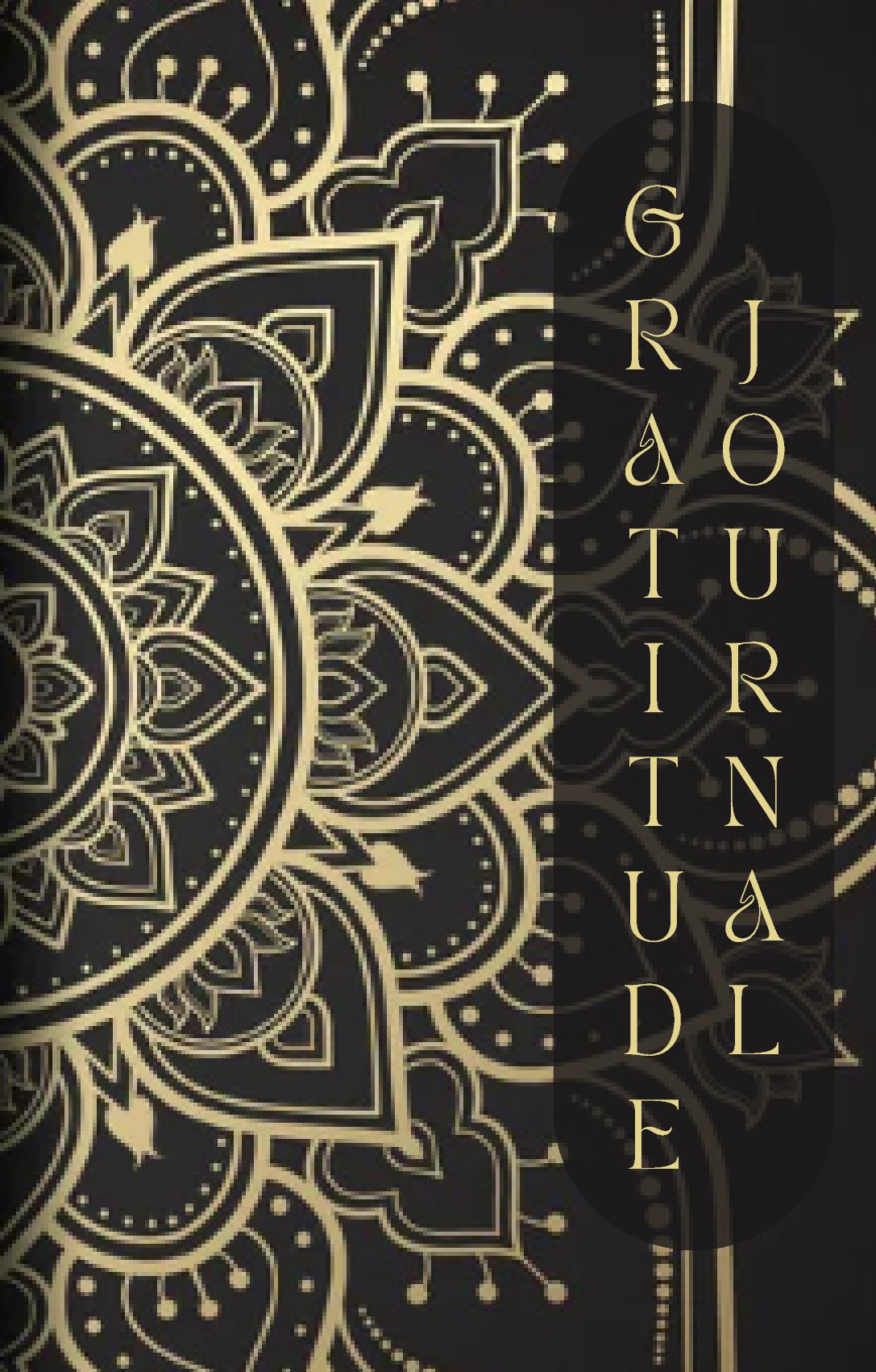 βποΈ Black & Gold Lotus β 90 Day Daily Gratitude Journal