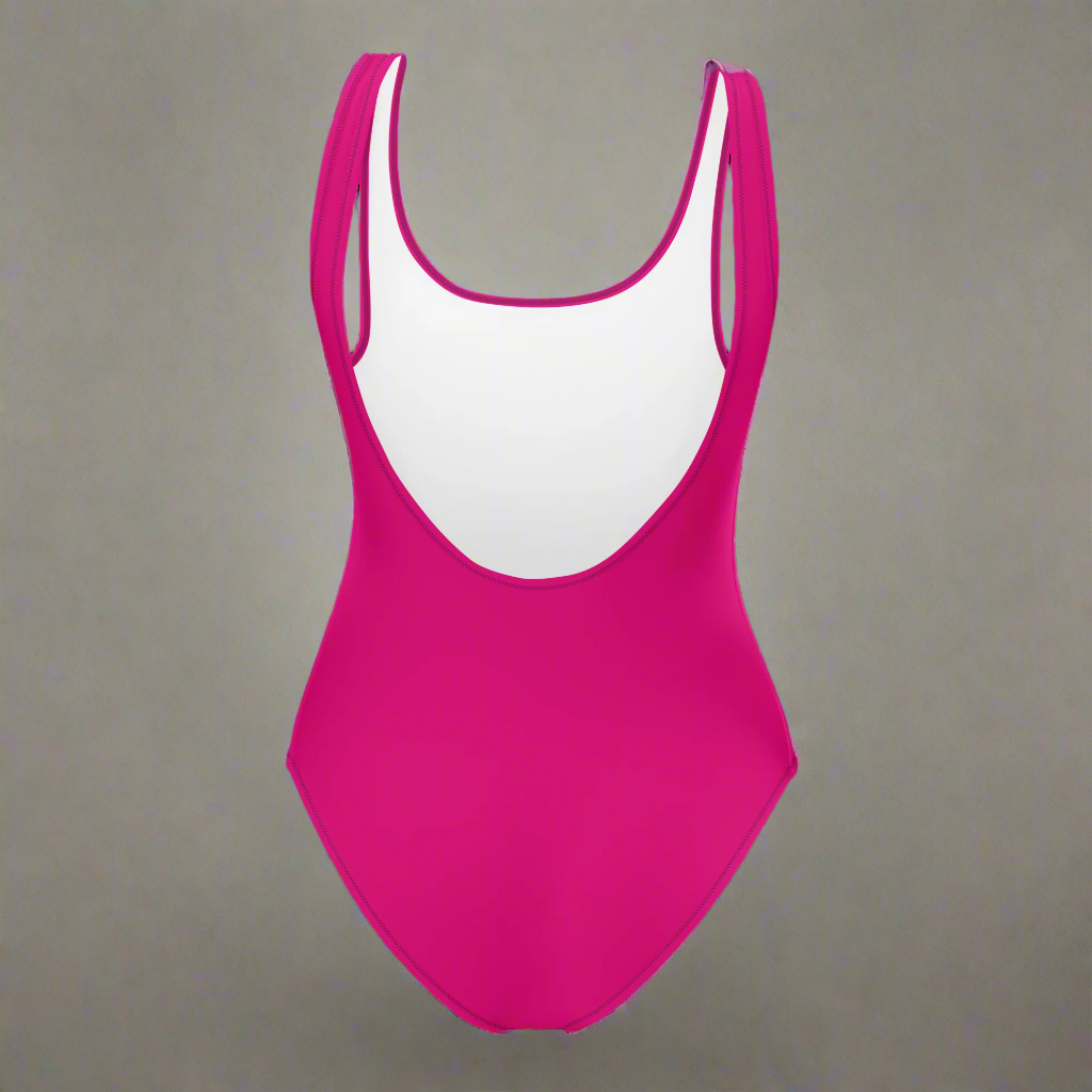 Hot Pink Frenchie Vibes One-Piece Swimsuit ๐พ๐