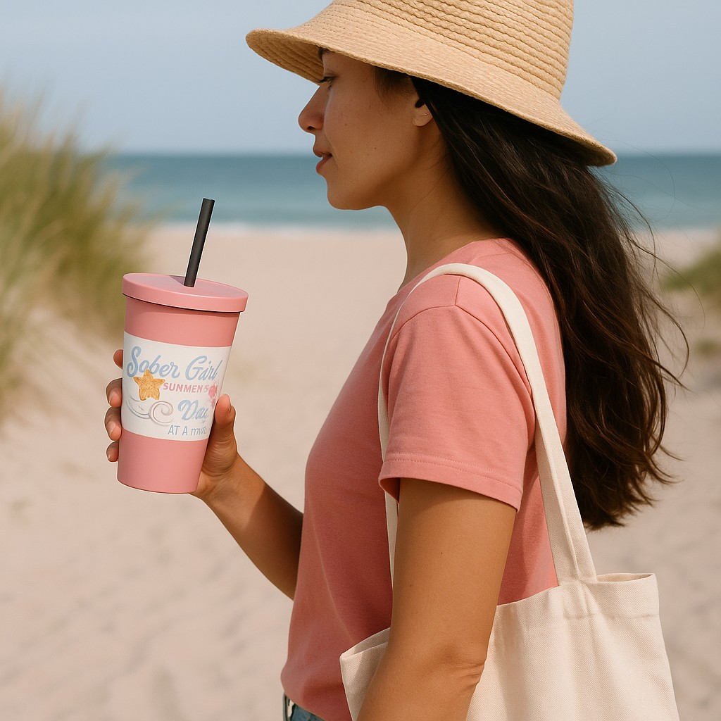 🌸 Sober Girl Summer – Insulated Tumbler (20 oz)