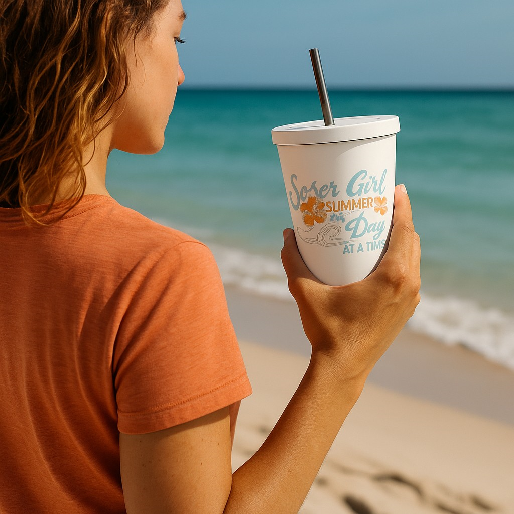 🌸 Sober Girl Summer – Insulated Tumbler (20 oz)