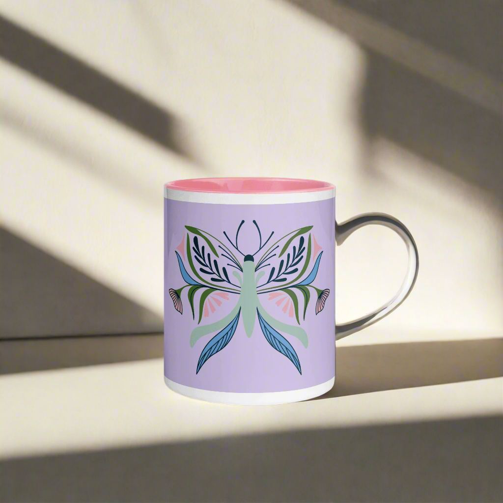 π¦ Bloom & Soar β Butterfly Moth Mug (11oz)