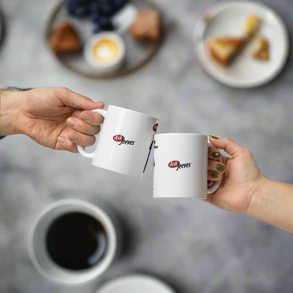 ☕ "Jeeves Is My Higher Power " - White glossy mug