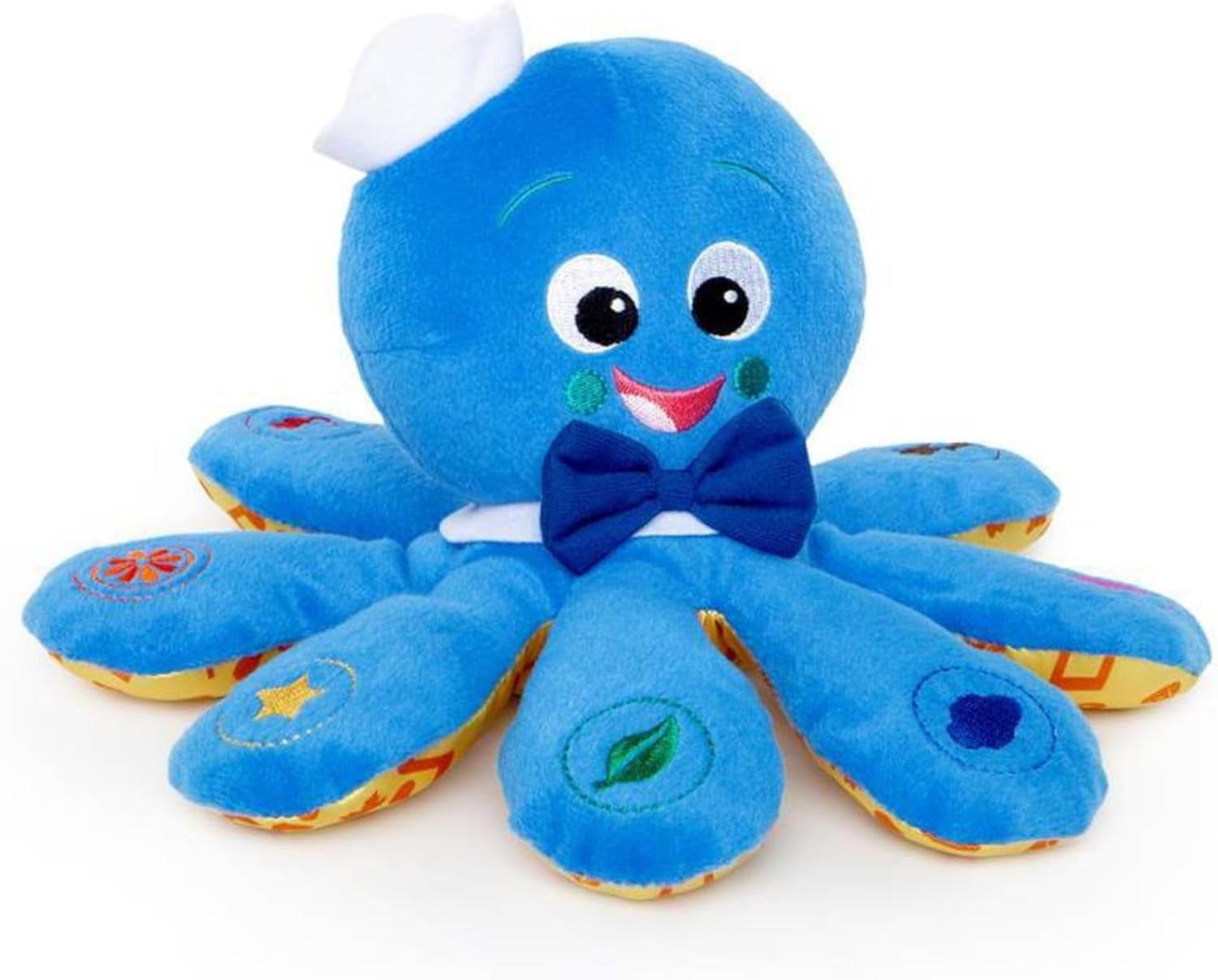 Octoplush Musical Huggable Stuffed Animal Plush Toy, Learn Colors in 3 Languages, Blue, 11" Age 3 Month and Up,