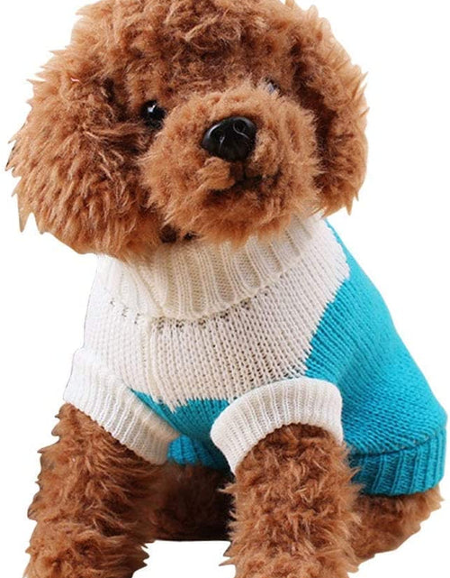 Load image into Gallery viewer, Pet Dog Sweaters Classic Knitwear Turtleneck Winter Warm Puppy Clothing Cute Strawberry and Heart Doggie Sweater
