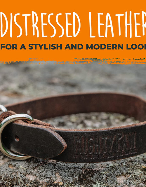 Load image into Gallery viewer, Leather Dog Collar, Super Soft Distressed Leather- Premium Quality, Modern Stylish Look
