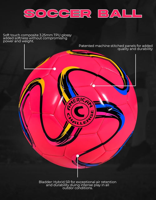 Load image into Gallery viewer, Brasilia Soccer Ball Size 2 &amp; Size 3 &amp; Size 4 &amp; Size 5 - Match Soccer Ball - 5 Colors - Kids, Youth &amp; Adult Soccer Players
