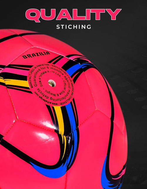 Load image into Gallery viewer, Brasilia Soccer Ball Size 2 &amp; Size 3 &amp; Size 4 &amp; Size 5 - Match Soccer Ball - 5 Colors - Kids, Youth &amp; Adult Soccer Players
