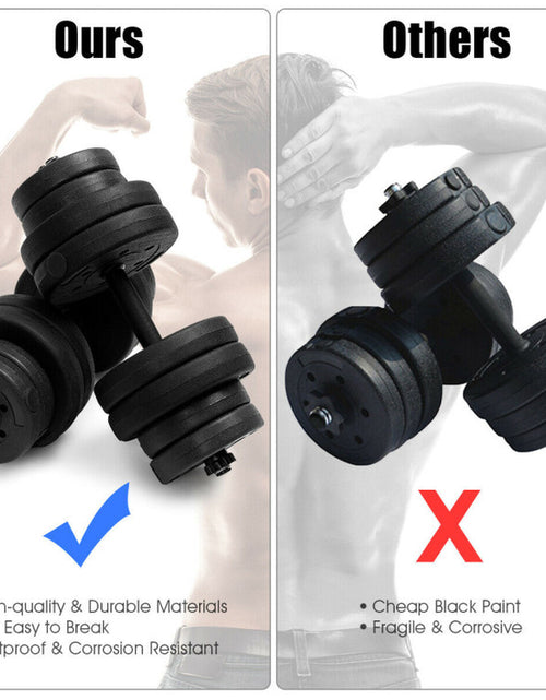 Load image into Gallery viewer, 66 Lbs Fitness Dumbbell Weight Set with Adjustable Weight Plates and Handle
