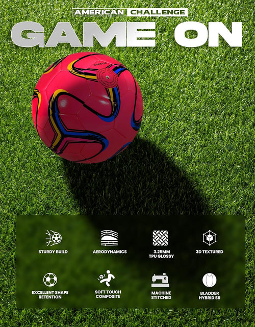 Load image into Gallery viewer, Brasilia Soccer Ball Size 2 &amp; Size 3 &amp; Size 4 &amp; Size 5 - Match Soccer Ball - 5 Colors - Kids, Youth &amp; Adult Soccer Players
