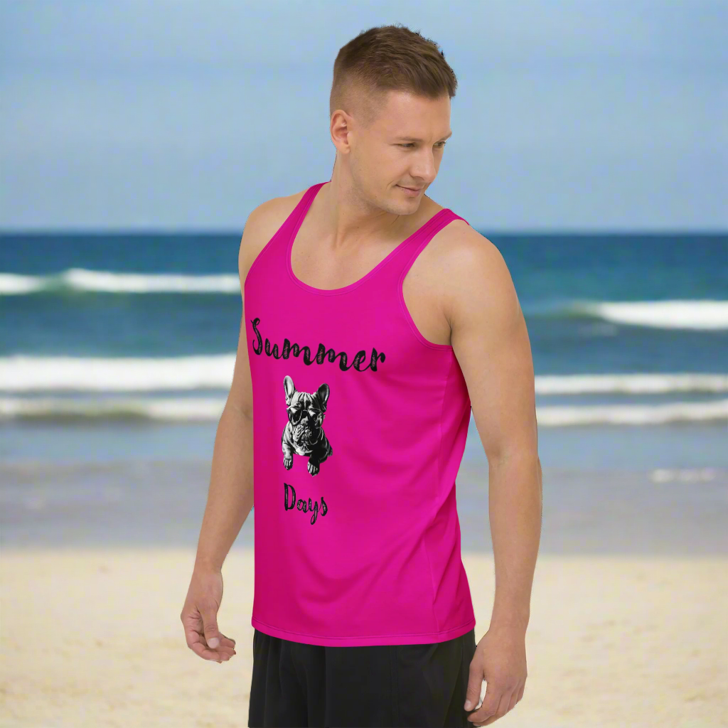🐾 Summer Days – Frenchie Vibes Tank Top