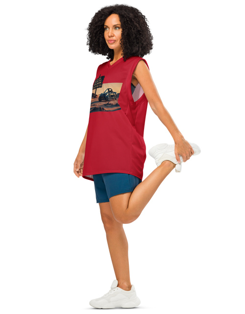 Cargar imagen en el visor de la Galería, Gonna Have A Spiritual Awakening - Red Basketball Jersey
