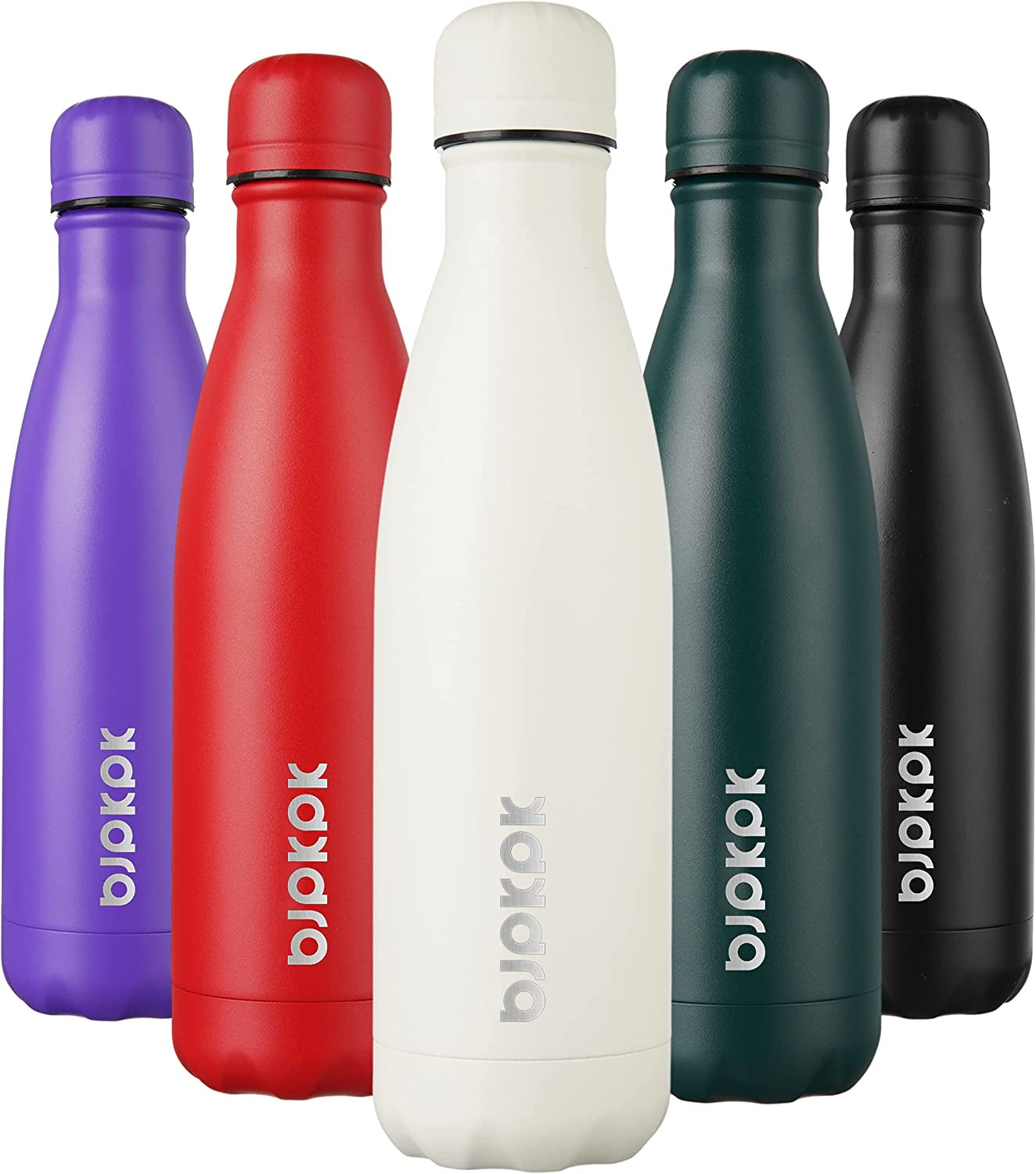 Insulated Water Bottles -17Oz/25Oz, Stainless Steel Water Bottles,Sports Water Bottles Keep Cold for 24 Hours and Hot for 12 Hours,School Water Bottle, BPA Free Kids Water Bottles