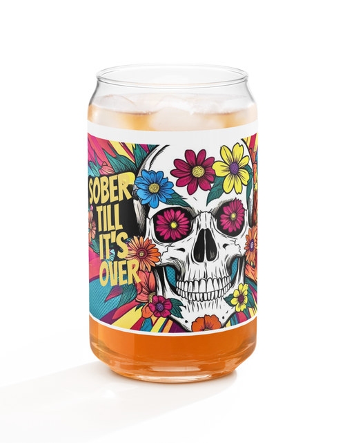 Cargar imagen en el visor de la Galería, Sober Till It&#39;s Over - Can-shaped glass
