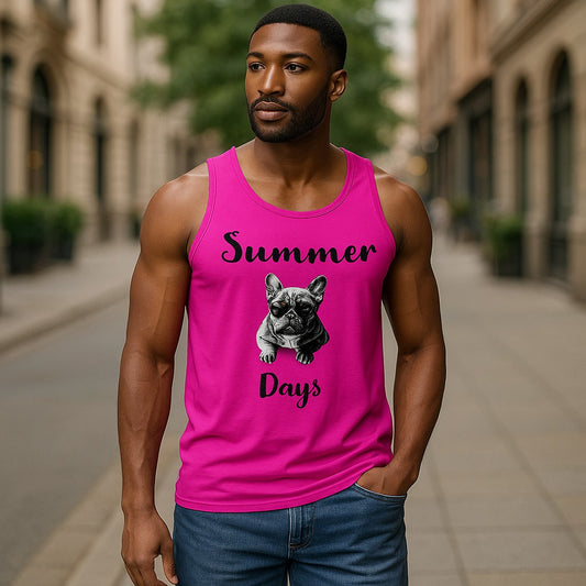 🐾 Summer Days – Frenchie Vibes Tank Top