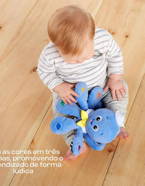 Load image into Gallery viewer, Octoplush Musical Huggable Stuffed Animal Plush Toy, Learn Colors in 3 Languages, Blue, 11&quot; Age 3 Month and Up,
