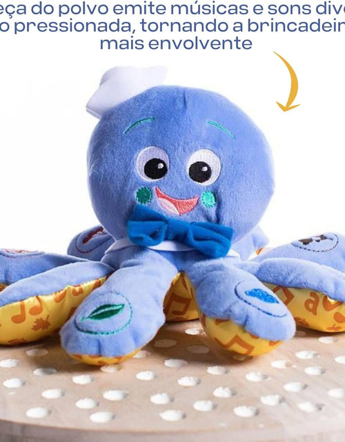 Load image into Gallery viewer, Octoplush Musical Huggable Stuffed Animal Plush Toy, Learn Colors in 3 Languages, Blue, 11&quot; Age 3 Month and Up,
