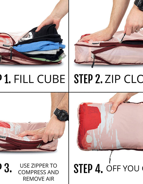 Load image into Gallery viewer, Compression Packing Cubes for Travel- Packing Cubes and Travel Organizers
