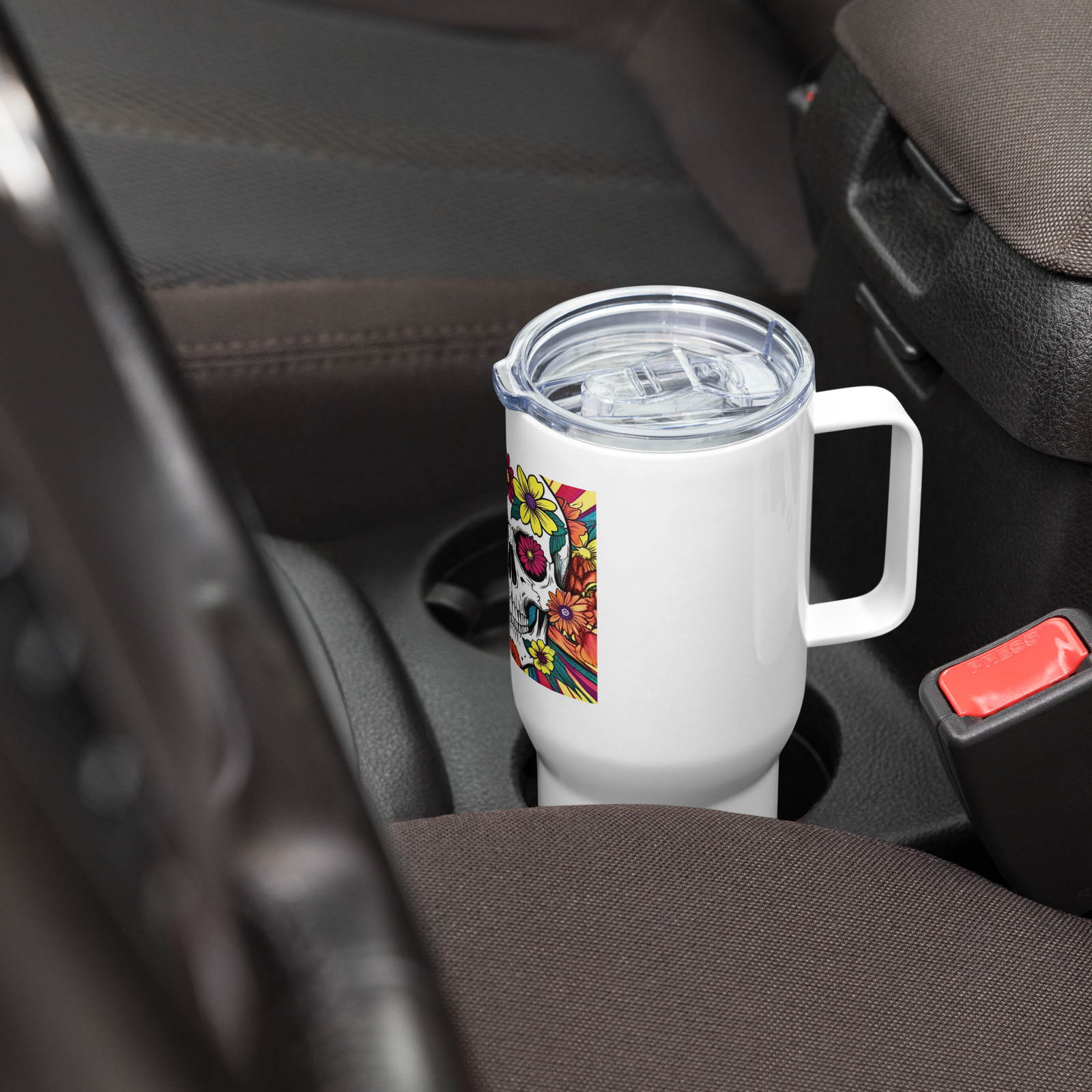 Sober Till It's Over - Travel mug with a handle