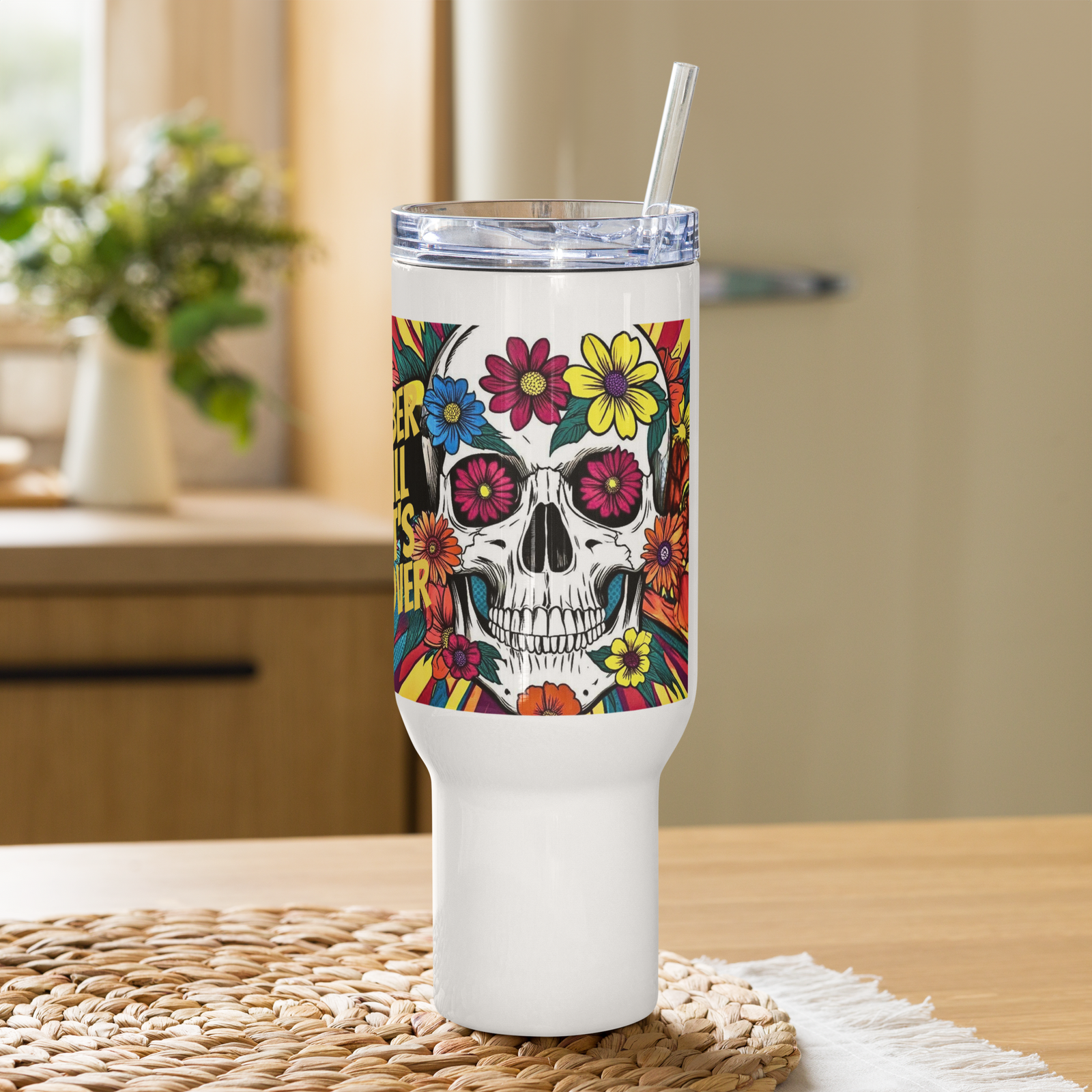 Sober Till It's Over - Travel mug with a handle