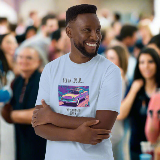 🚗 "Get In Loser... We're Going to Have a Spiritual Awakening" – 12 Step Retro Tee 💫