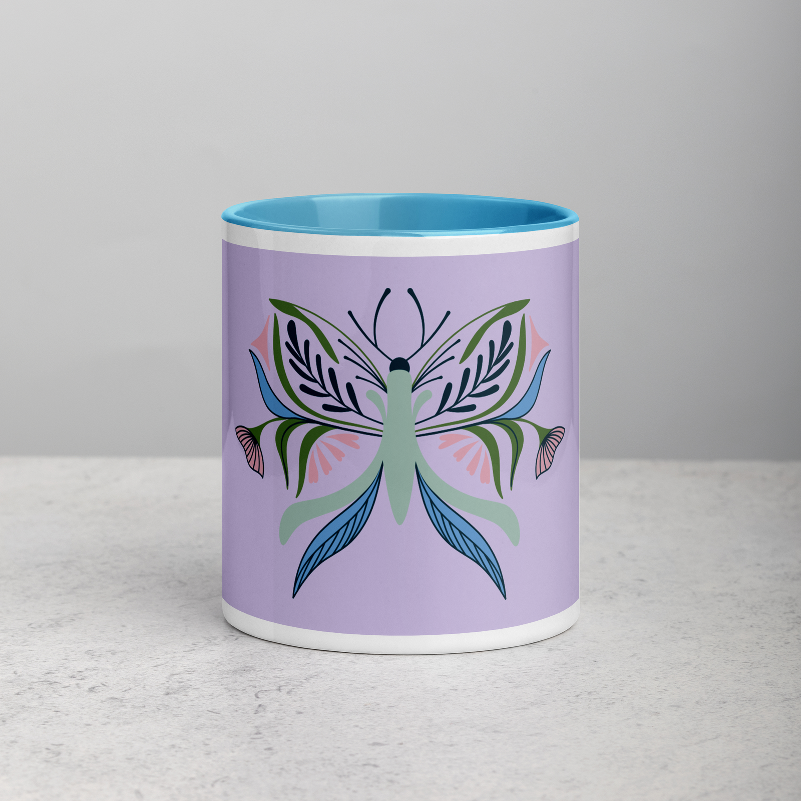 Paisley- Mug with Color Inside