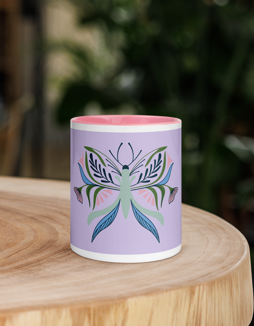 Load image into Gallery viewer, Paisley- Mug with Color Inside
